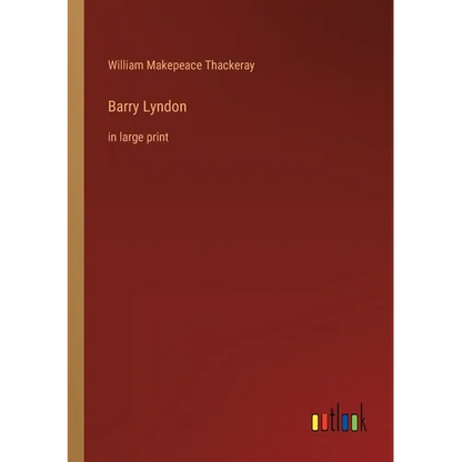 Barry Lyndon: in large print - Paperback