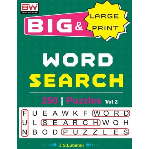 BIG & Large Print WORD SEARCH Puzzles - Paperback