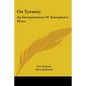 On Tyranny: An Interpretation Of Xenophon's Hiero - Paperback