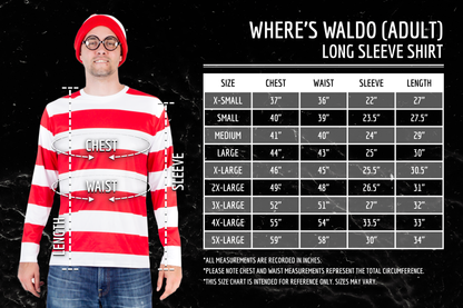 Where's Waldo DELUXE Adult Costume Set