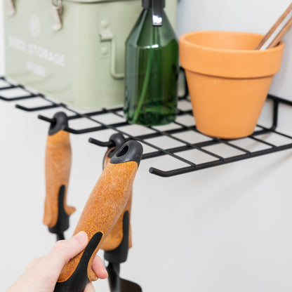 Afton Garden Tool Shelf With Hooks | Holds 40 lbs