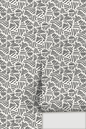 Simple Stripes Wallpaper, white and black