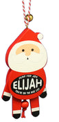 Dancing Wooden Ornament (E - J) -