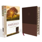 Amplified Study Bible, Imitation Leather, Brown, Indexed - Imitation Leather
