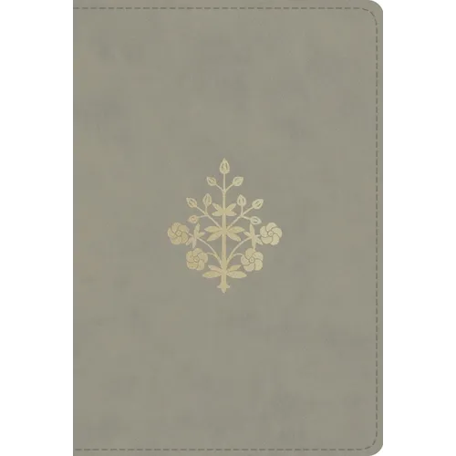 ESV Large Print Compact Bible, Red Letter (Trutone, Stone, Branch Design) - Imitation Leather