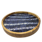 Blue Indigo Wood Server Tray
