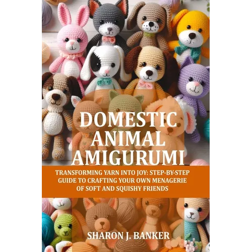 Domestic Animal Amigurumi: Transforming yarn into joy: Step-by-step guide to crafting your own menagerie of soft and squishy friends - Paperback