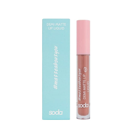 Soda - Liquid Lipstick Demi Matte Finish, Long-Lasting & Highly Pigmented - 014 Boy with Luv