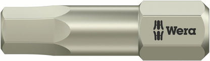 Wera 3840/1 TS SW Stainless Steel Hex Screwdriver Bit 05075604001
