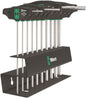 Wera 454/10 HF Set 2 Hex-Plus T-Handle Screwdriver Set 7 Piece SAE 05023454001