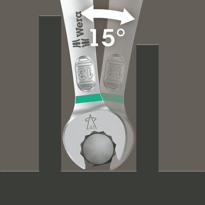 Wera 6005 Joker 4 Set 1 Double Open Ended Wrench Set 4 Pieces Metric 05020314001