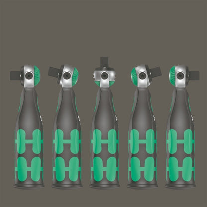 Wera 8009 Zyklop Pocket Set 4 Socket Wrench Set 3/8" Drive SAE 05004285001
