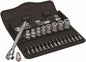 Wera 8100 SA 11 Zyklop Metal Switch Socket Wrench Set 1/4" Drive SAE 05004021001