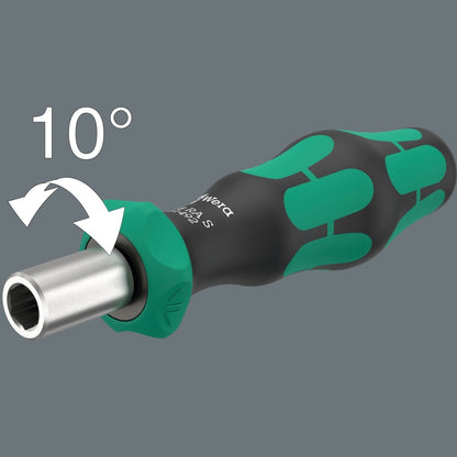 Wera 838 RA S Bitholding Ratcheting Screwdriver 1/4" Drive 05051492001