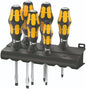 Wera 932/918/6 Kraftform Chiseldriver Screwdriver Set With Rack 05018287001