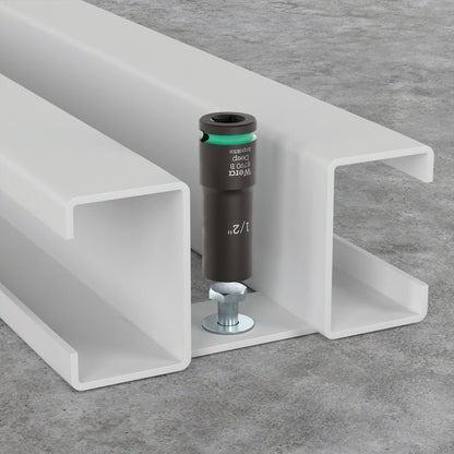 Wera 9661 Magnetic Rail B Impaktor Deep Imperial 1 Socket Set 3/8" 05005591001