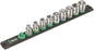 Wera B 4 Zyklop Magnetic Rail Socket Set 3/8" Drive 9 Pieces Metric 05005430001