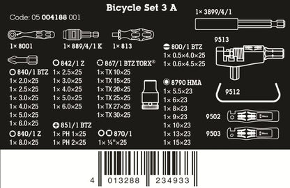 Wera Bicycle Set 3 A 40 Pieces Metric 05004188001