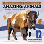 National Parks of North America Amazing Animals Sticker Painting Book: 12 Super Fun Paintings - Paperback
