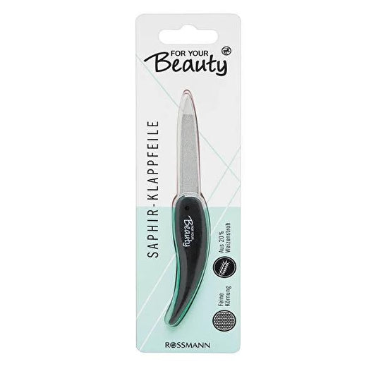 For Your Beauty FSC Certified Eco-Friendly Collapsible Nail File with Wheat Straw Handle