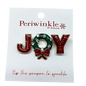Joyful Wreath Crystal Pin