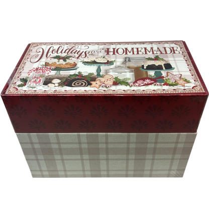 Holidays Are Homemade Recipe Card Box