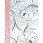 Composition Notebook: Glitter and Floral Large Wide Rule Lines with Page Numbers - Paperback