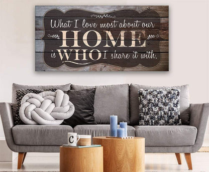 What I Love Most - Canvas