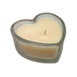 Heart Shaped Fresh Linen Scented Jar Candle  - Clear