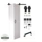 2-Door Bifold Barn Door Kit | Black Hardware