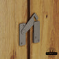 Barn Door Biparting Privacy Latch