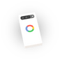 Droid Phone - White Cell Phone - Custom Printed - Made Using a LEGO® Tile