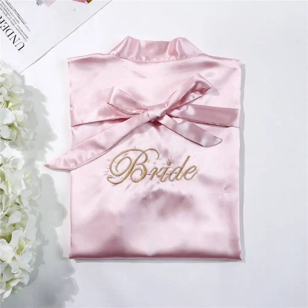 White Satin Bride Simulation Silk Nightgown