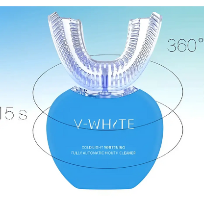 White Ultrasonic Electric Toothbrush Automatic Tooth Cleaner