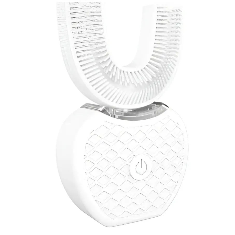 White Ultrasonic Electric Toothbrush Automatic Tooth Cleaner