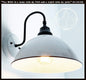 Large White Enamel Wall Sconce Light