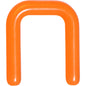 12G 1/2 Orange Flexible Bioplast Square Septum Retainer