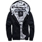Winter Men's Hooded Long Sleeve Zipper Jacket