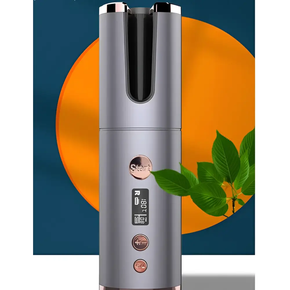 Wireless Rechargeable Curling Iron with Digital Display