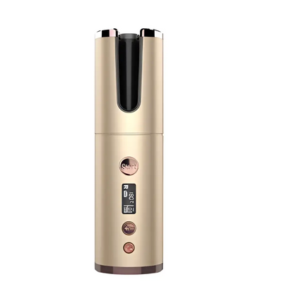 Wireless Rechargeable Curling Iron with Digital Display