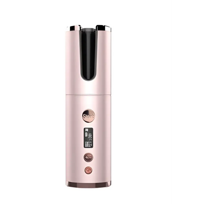 Wireless Rechargeable Curling Iron with Digital Display
