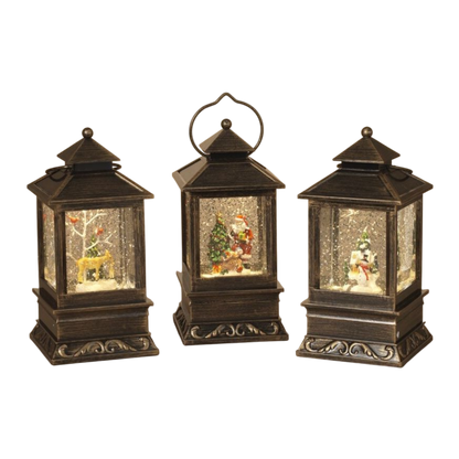 Holiday Lantern Snowglobe -