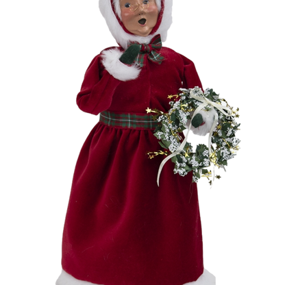 Red Velvet Mrs. Claus - 13 Inch