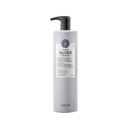 Maria Nila Silver Shampoo for Yellow Hair - Sulfate-Free, 1000ml - Gentle Toning for Blonde Hair