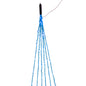 120-Light Teal Fuzzy Multi-Strand With Teal LED Lights