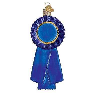 Old World Christmas Blue Ribbon