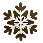 Wood Layered Snowflake Decor -