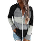 Women Casual Long Sleeve Zip Up Hooded Sweatshirt Hoodies