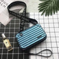 Women Suitcase Box Shape Crossbody Shoulder Bag Letter Band Travel Carrying