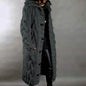 Women's Cardigan Sweater Jumper Cable Chunky Knit Hooded Solid Color Open Front